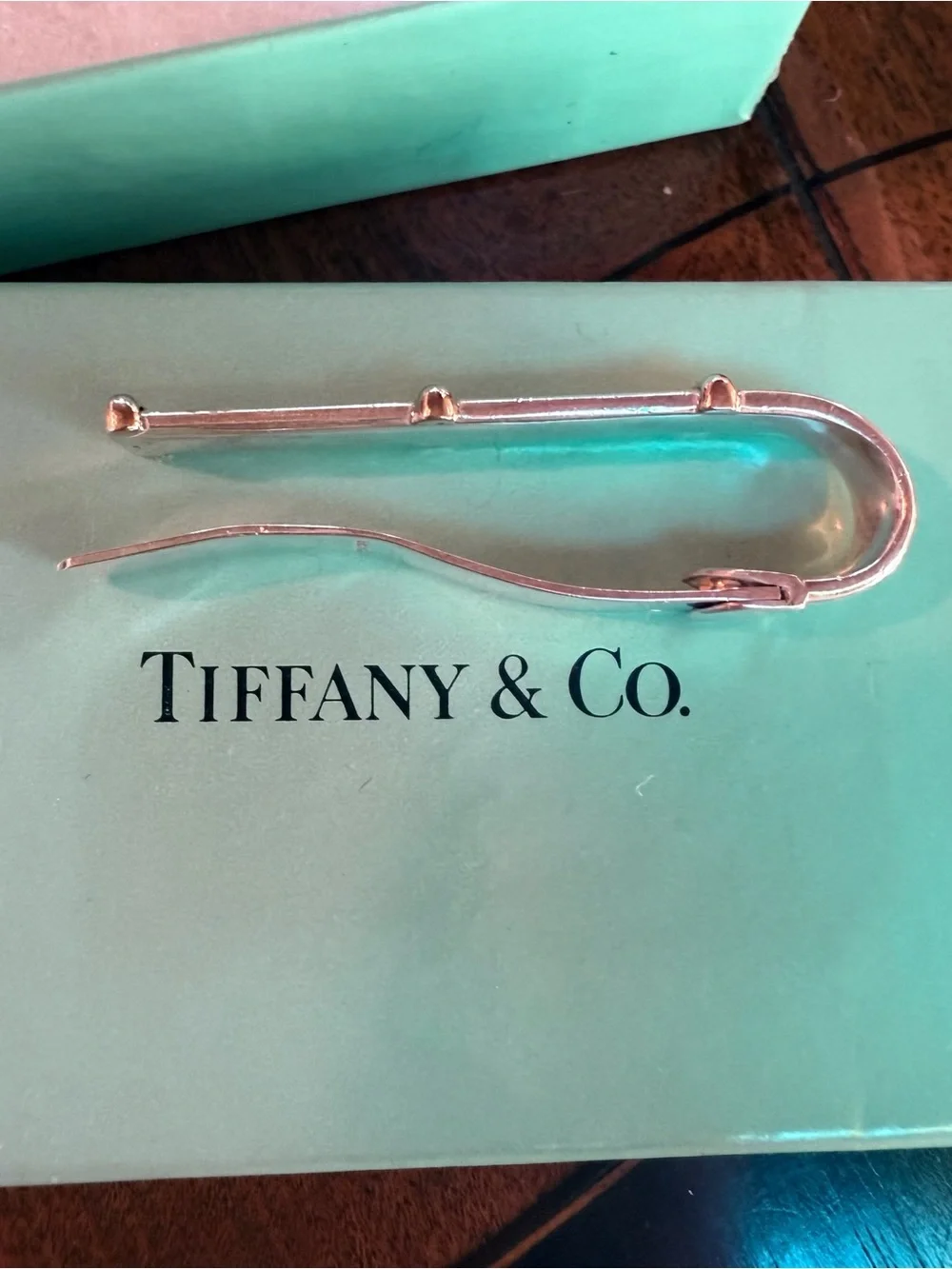 Tiffany & Co vintage sterling silver and gold unisex money clip